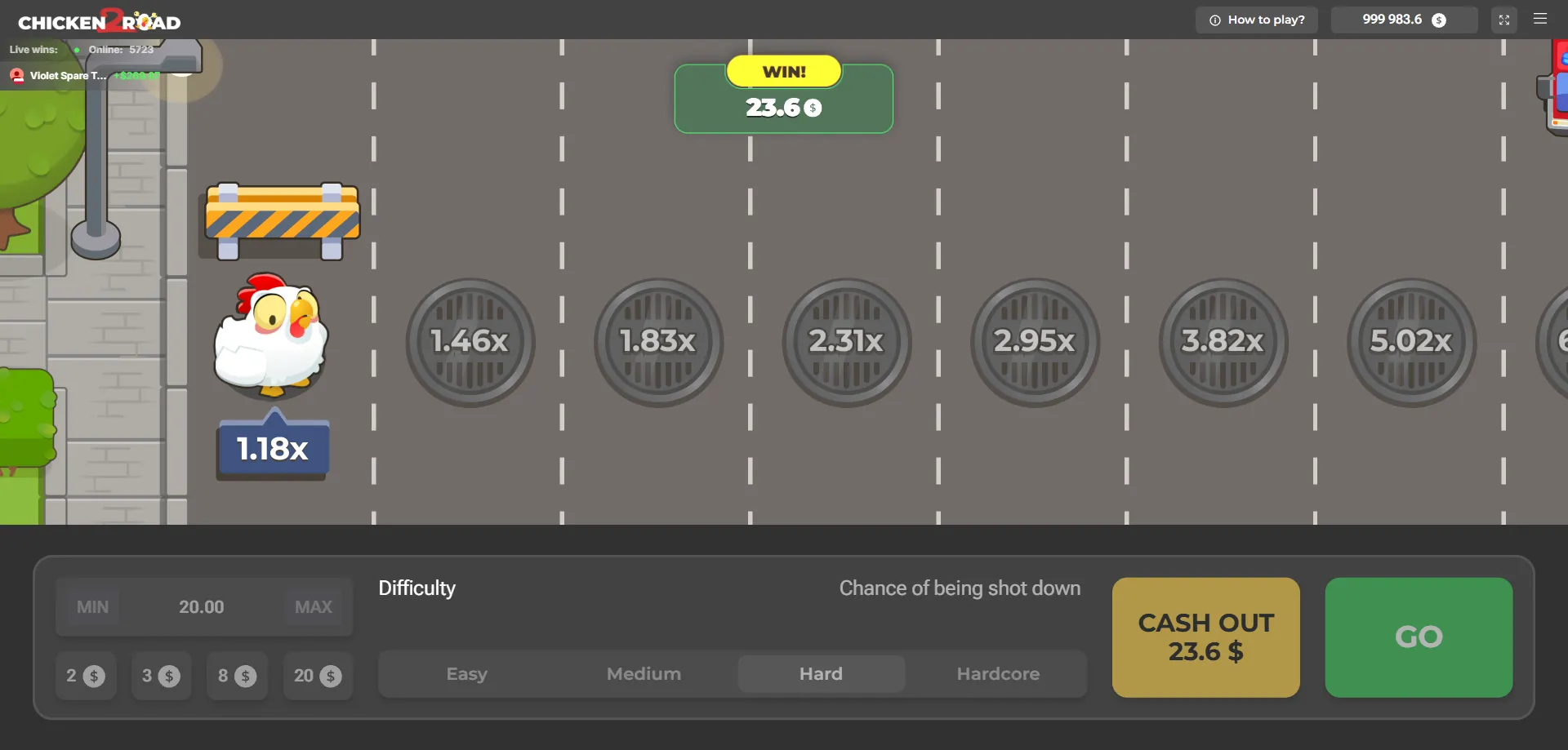 Registro en casino online para jugar Chicken Road 2 con dinero real